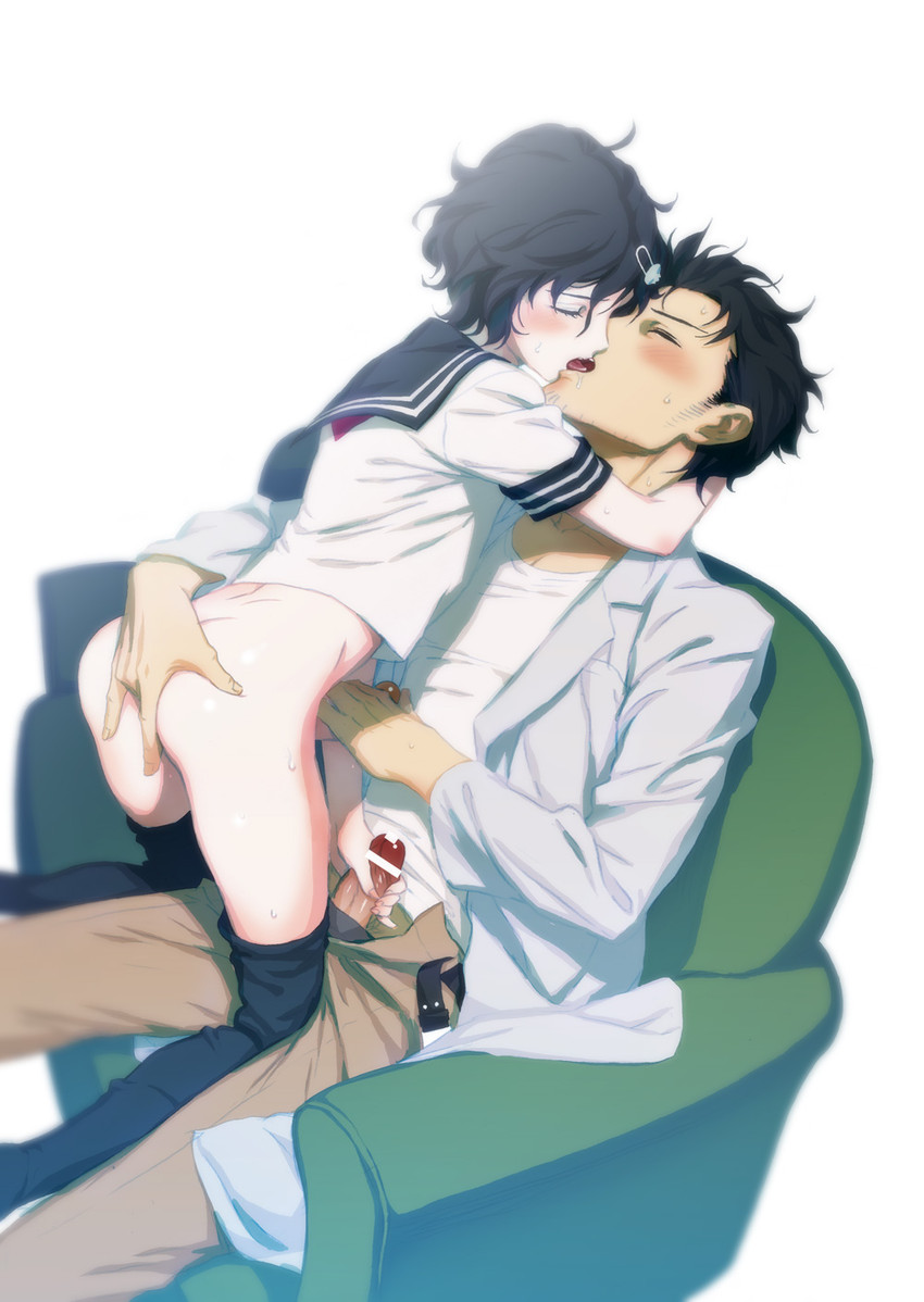 okabe rintarou and urushibara ruka (steins;gate) drawn by fetishist