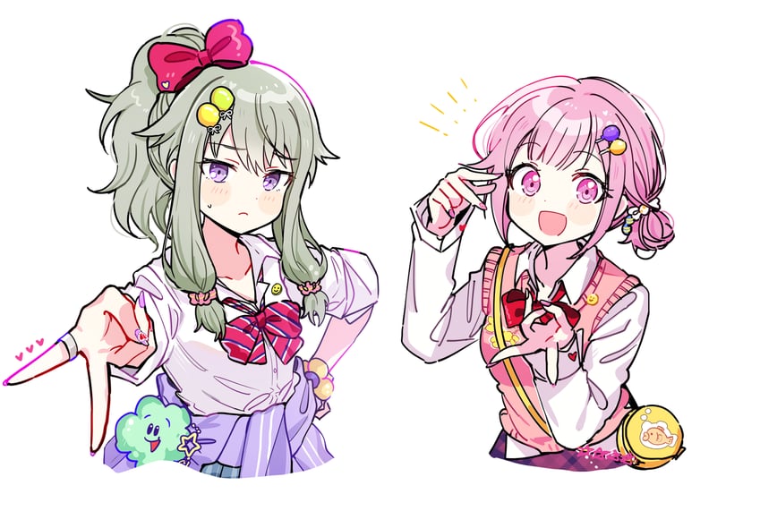 ootori emu and kusanagi nene (project sekai) drawn by pjmiyo