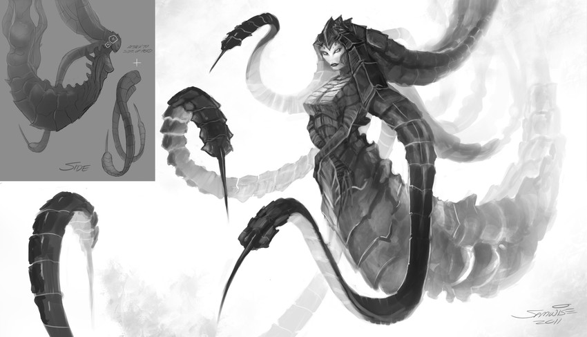 zerg and izsha (starcraft and 1 more) drawn by samwise_didier