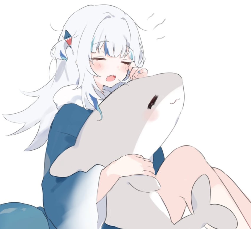 gawr gura (hololive and 1 more) drawn by bunchi