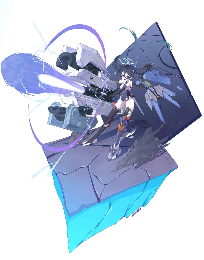 aris (blue archive) drawn by gang_shi_shao_e_fan