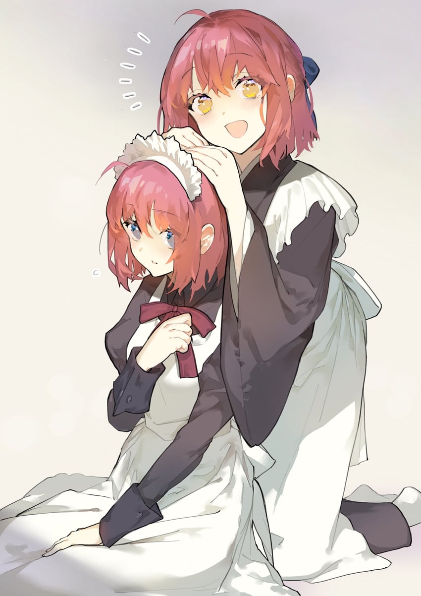 kohaku and hisui (tsukihime) drawn by na_na_yu_ta