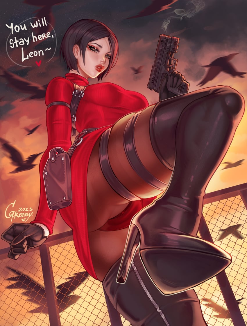 ada wong (resident evil and 1 more) drawn by greenu