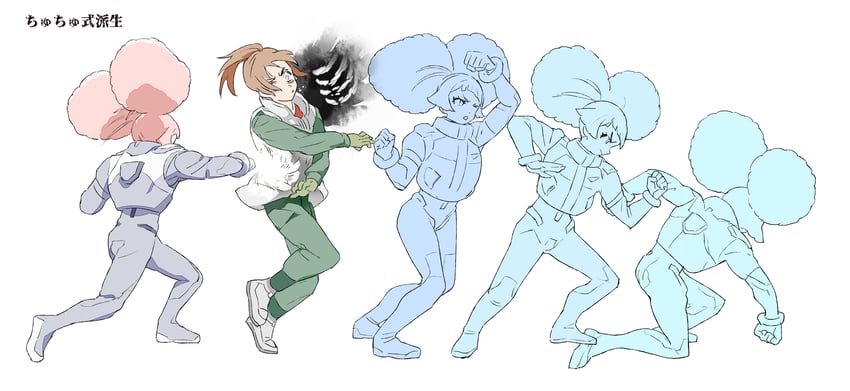 chuatury panlunch (gundam and 2 more) drawn by moudoku_(decopon3rd)