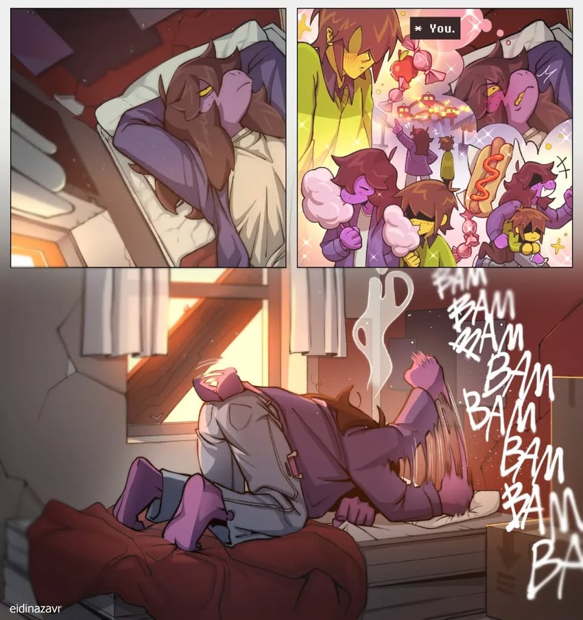 kris and susie (deltarune) drawn by eidinazavr