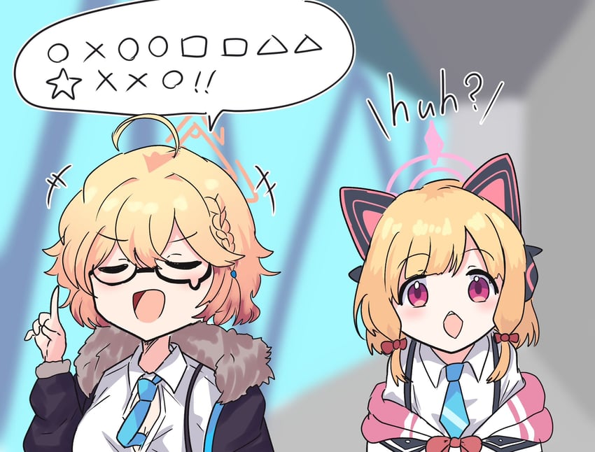 momoi and kotori (blue archive) drawn by uttsu_(yumaviviane)