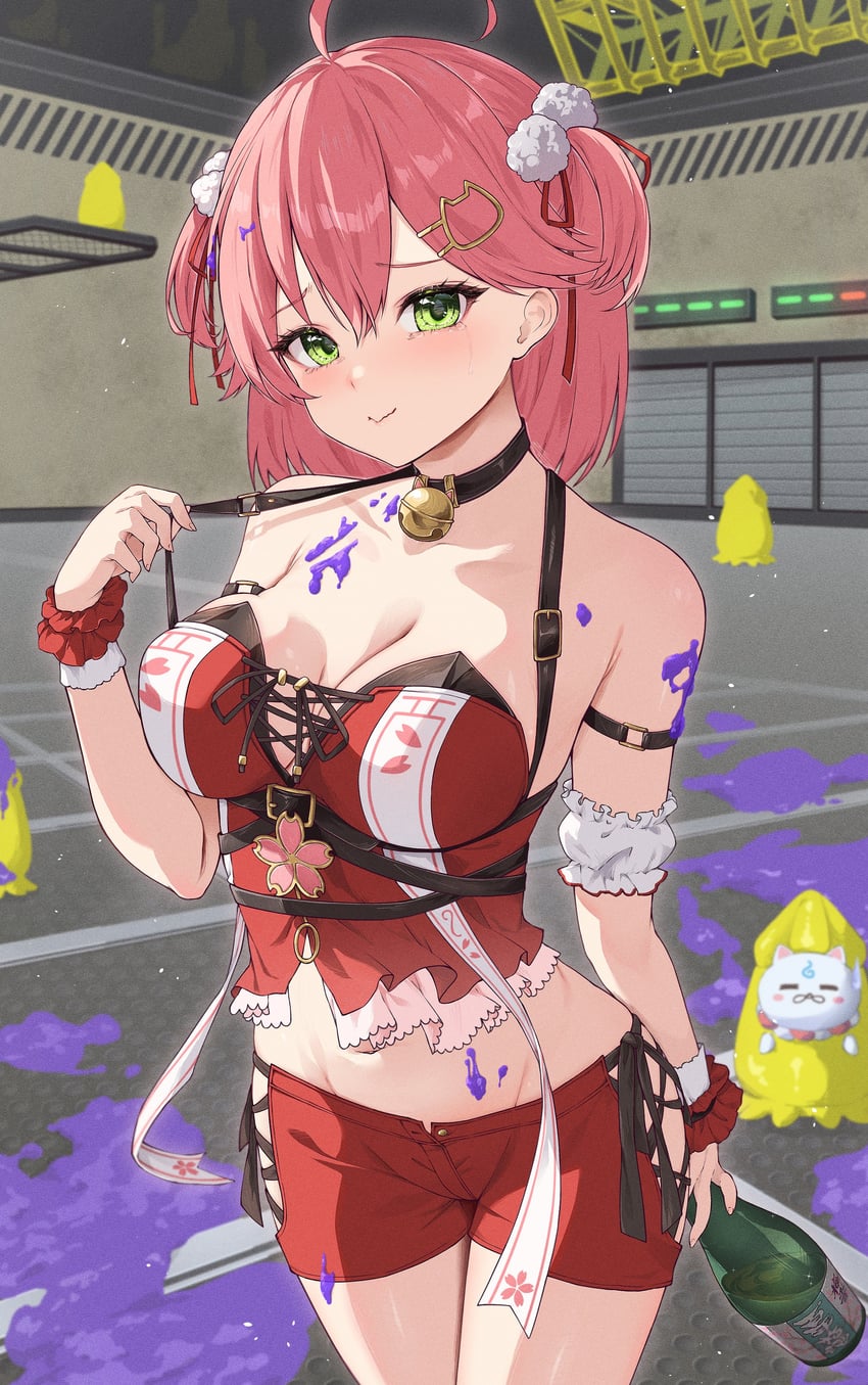 sakura miko and 35p (hololive and 1 more) drawn by iroha_(unyun)