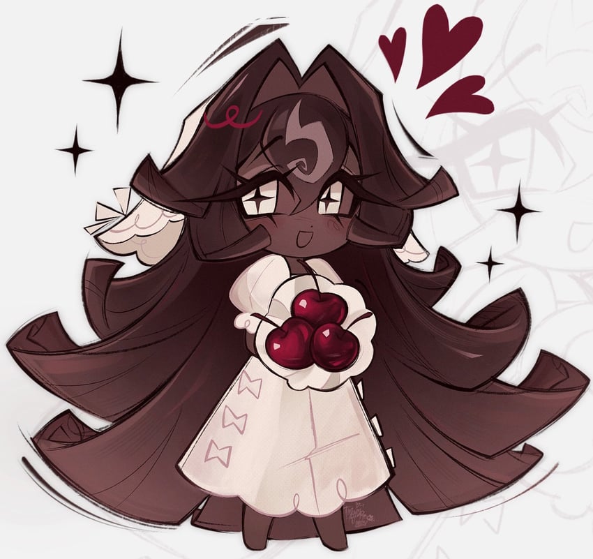 black forest cookie (cookie run and 1 more) drawn by majo_r_(tricksterbear)