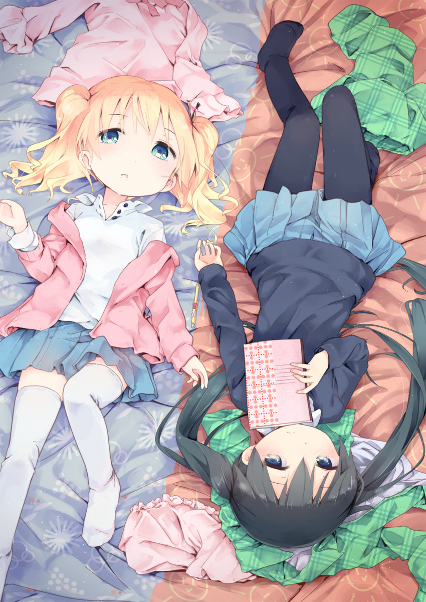 alice cartelet and komichi aya (kin-iro mosaic) drawn by kuroba_u