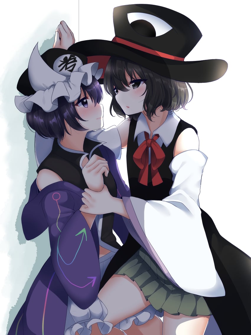 enraku tsubakura and shitodo kuroji (len'en) drawn by ougi_hina
