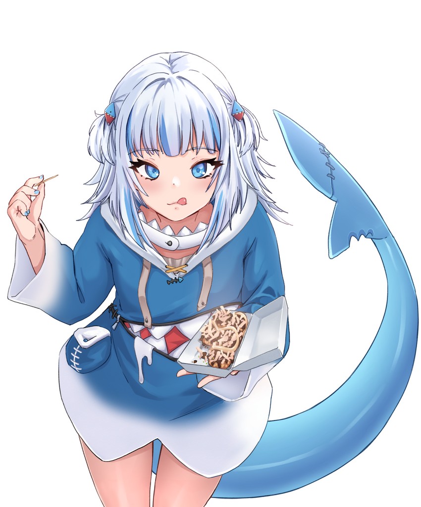 gawr gura (hololive and 1 more) drawn by incloud