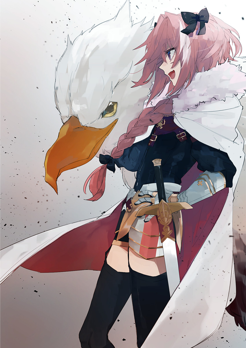 astolfo and hippogriff (fate and 2 more) drawn by hita_(hitapita)