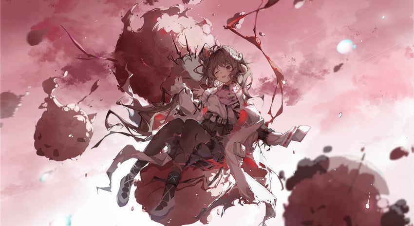 eyjafjalla, eyjafjalla the hvit aska, and dolly (arknights) drawn by ming_tian_wanshang_chi_shenme