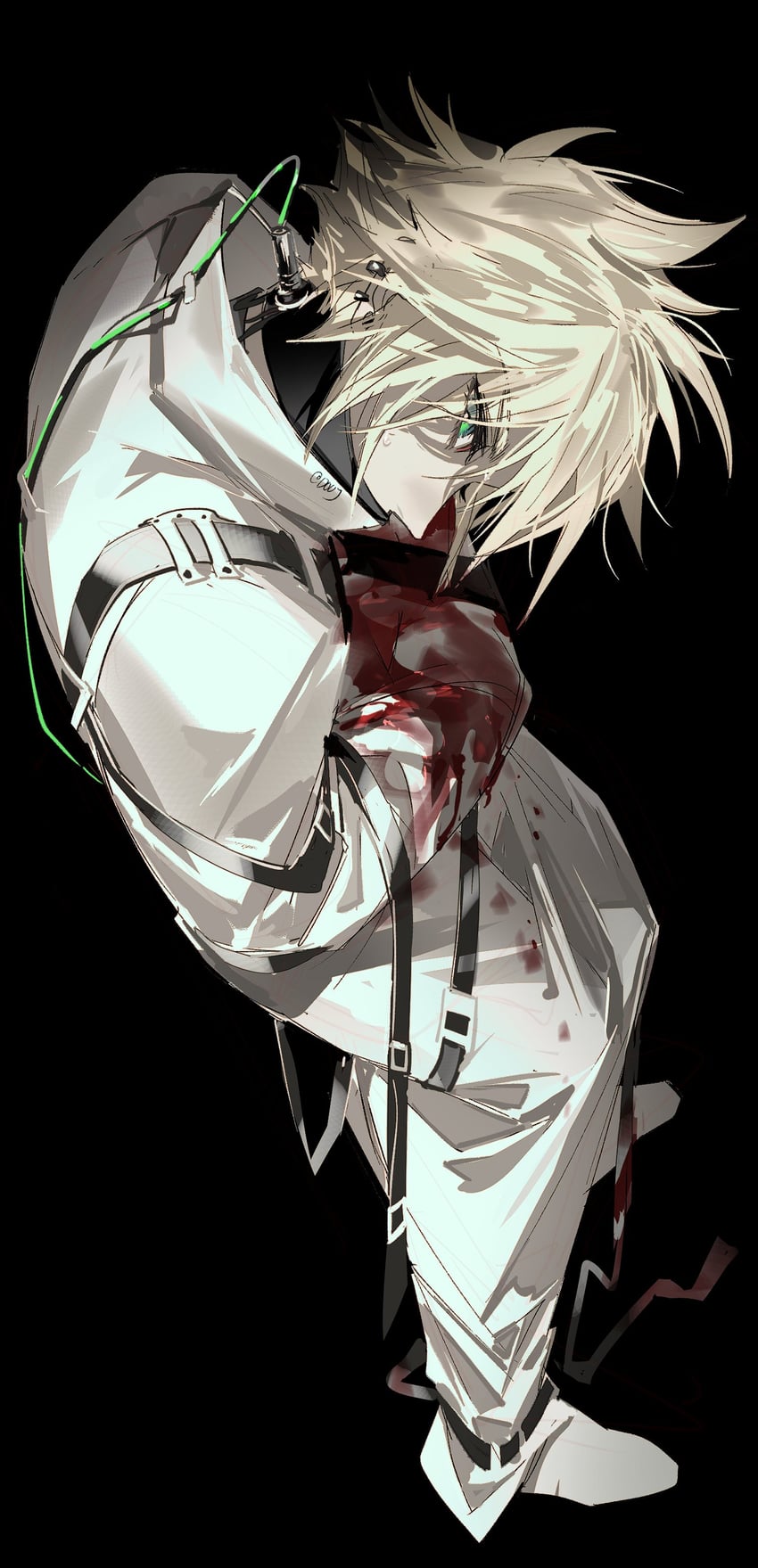cloud strife (final fantasy and 3 more) drawn by duoj_ji