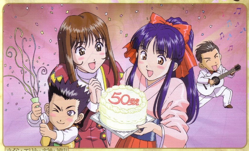 shinguuji sakura, erica fontaine, oogami ichirou, and kayama yuuichi (sakura taisen and 3 more) drawn by kazuhiro_soeta