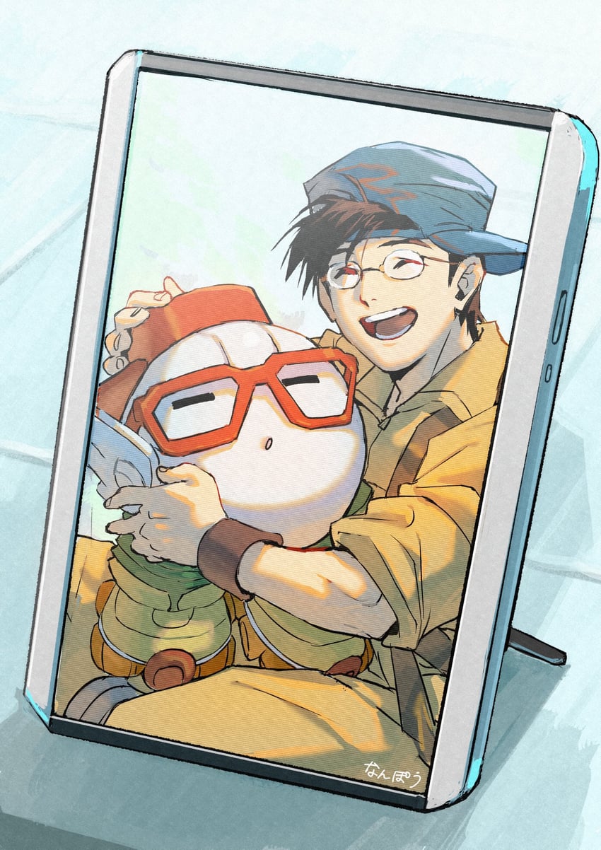 cube and yoshiyuki kato (live a live) drawn by nanpou_(nanpou0021)