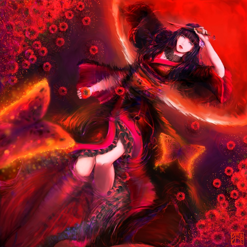 yotsuyu goe brutus (final fantasy and 1 more) drawn by hinomaru_bento