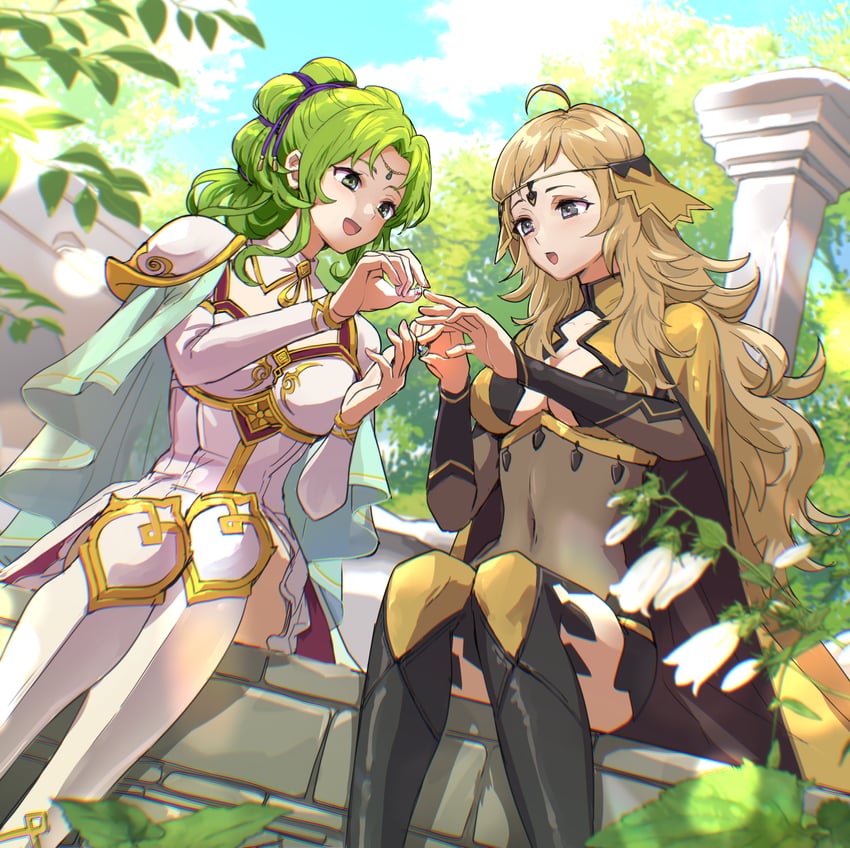 ophelia and l'arachel (fire emblem and 3 more) drawn by minorudonguri