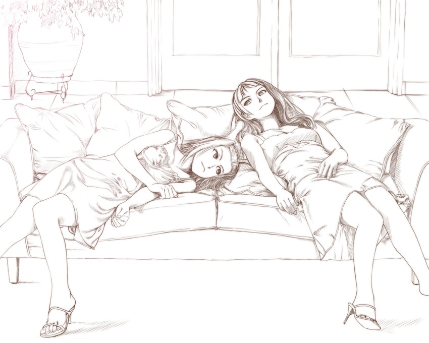 akiyama mio and tainaka ritsu (k-on!) drawn by dancho_(danch)
