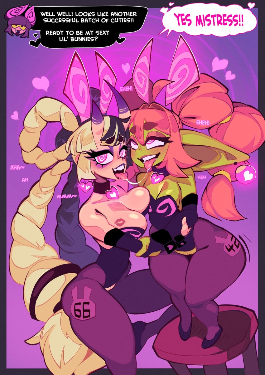 ayaka and nixi (original) drawn by zephyr_gales