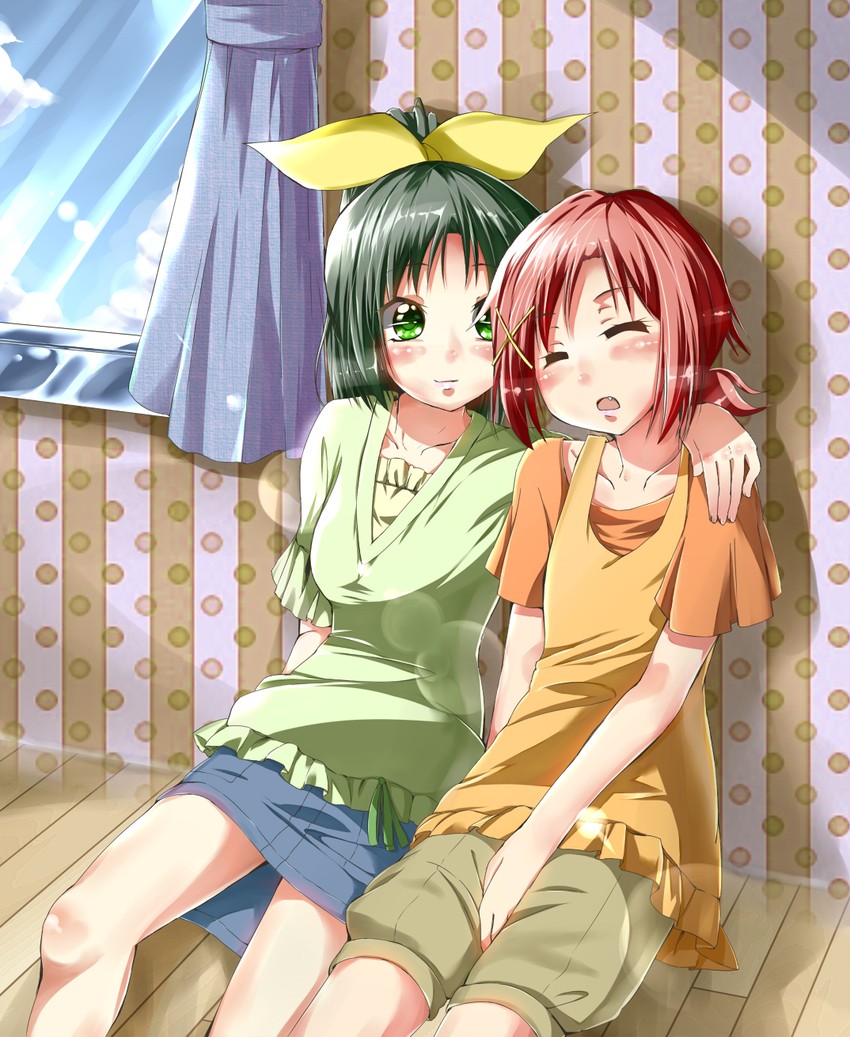 midorikawa nao and hino akane (precure and 1 more) drawn by yuutarou_(fukiiincho)