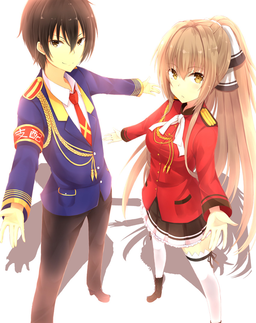 sento isuzu and kanie seiya (amagi brilliant park) drawn by neko_sensha