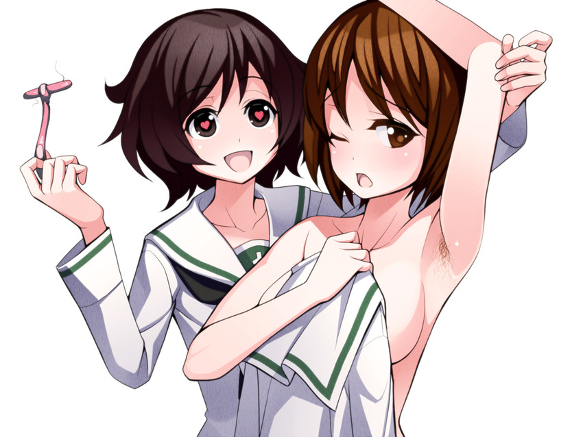 nishizumi miho and akiyama yukari (girls und panzer) drawn by torigoe_takumi