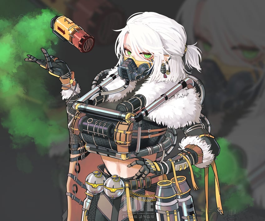 caustic and blackheart caustic (apex legends) drawn by xiaoye_ju_er