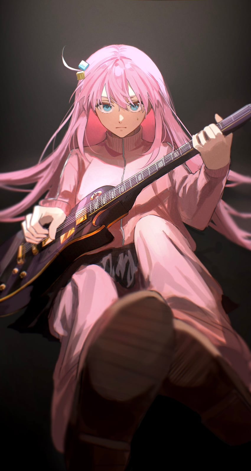 gotoh hitori (bocchi the rock!) drawn by amn_ic01
