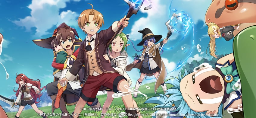 megumin, aqua, darkness, satou kazuma, roxy migurdia, and 3 more (kono subarashii sekai ni shukufuku wo! and 2 more)
