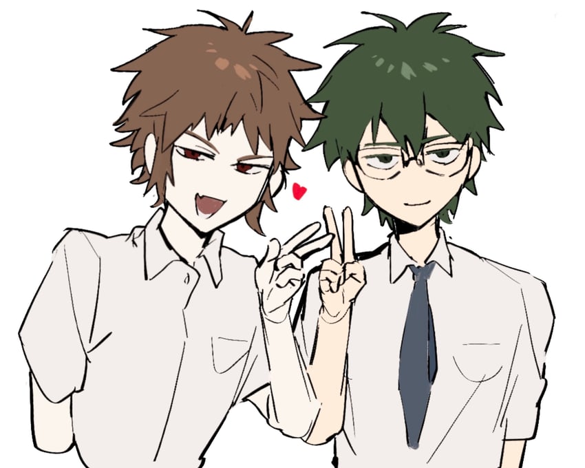 atou haruki and otowa rui (saibou shinkyoku) drawn by mao_rongrong_huli_chu