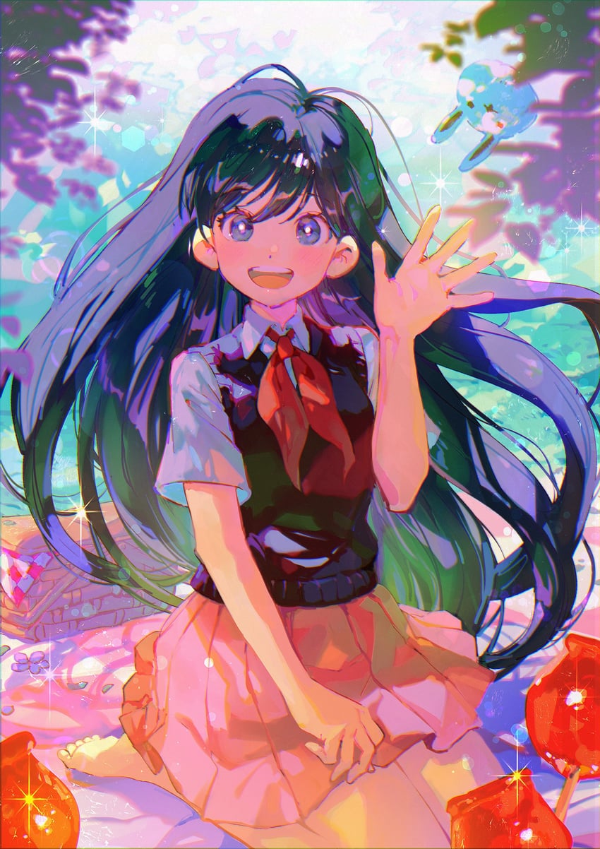 mari and forest bunny (omori) drawn by aoki_(fumomo)