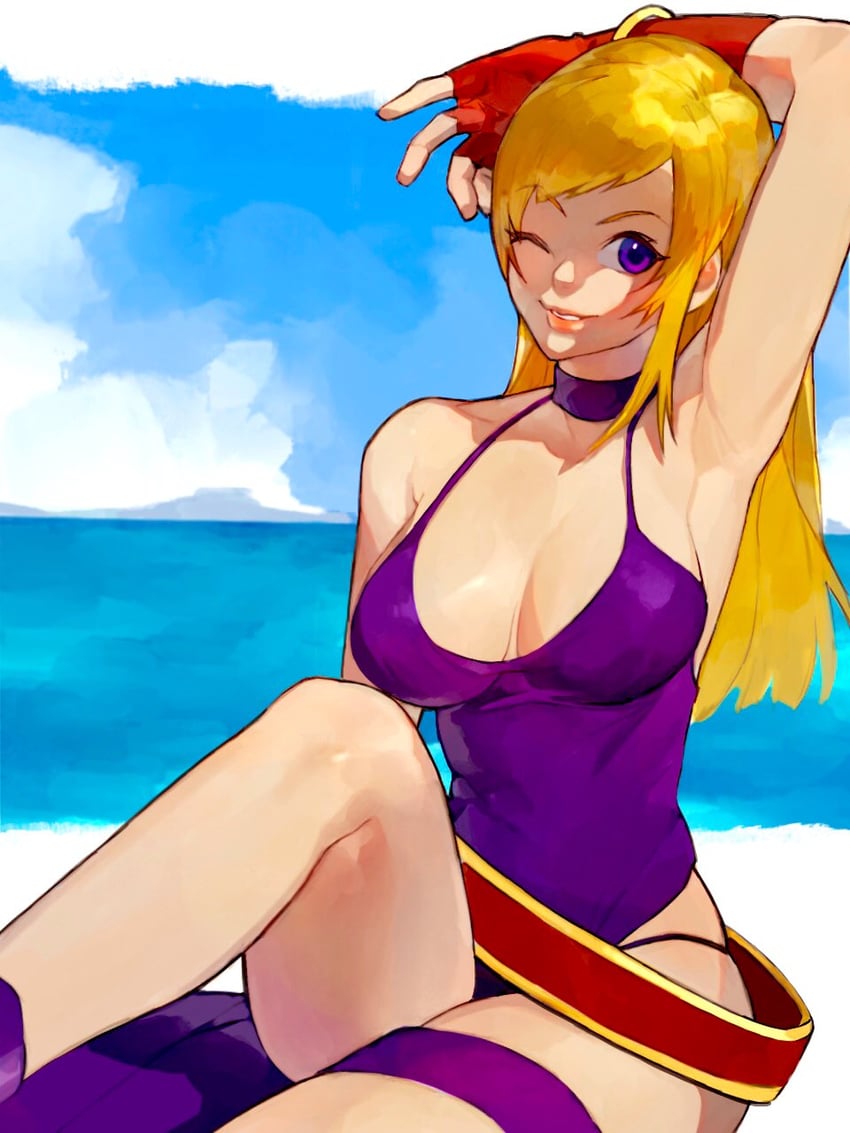 b. jenet (fatal fury and 1 more) drawn by oni_gini