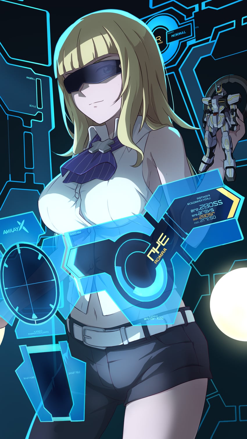 gundam stargazer and lady kawaguchi (gundam and 2 more) drawn by laofuzi_dai_bansho