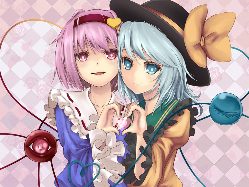 komeiji koishi and komeiji satori (touhou) drawn by untue