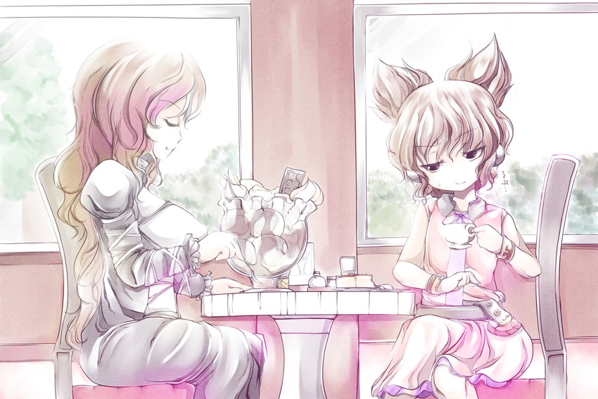 hijiri byakuren and toyosatomimi no miko (touhou) drawn by doku_corne