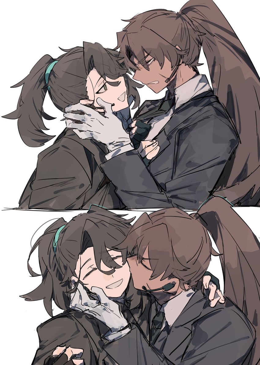 hong lu and heathcliff (project moon and 1 more) drawn by itokenaikei