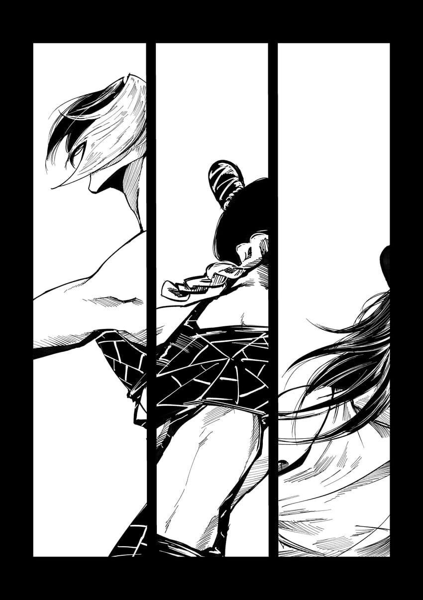 kujo jolyne (jojo no kimyou na bouken and 1 more) drawn by kimeohandream