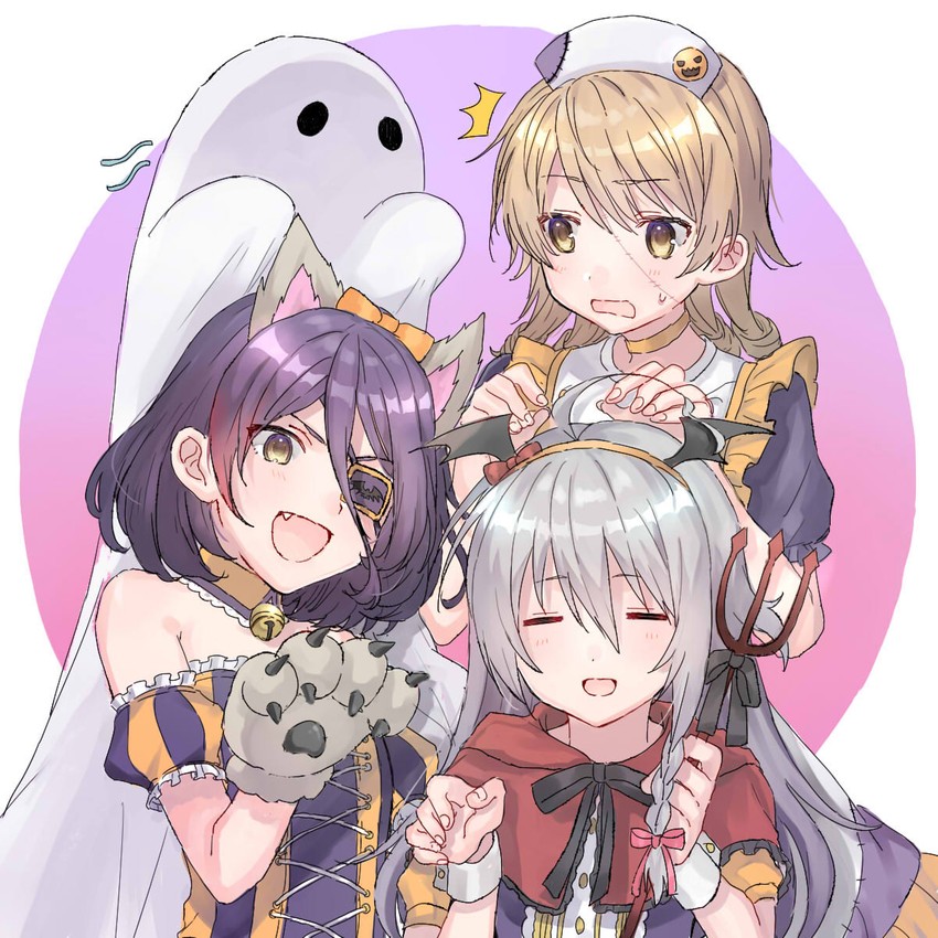 morikubo nono, hoshi syoko, and hayasaka mirei (idolmaster and 2 more) drawn by hatami_(zyuden)