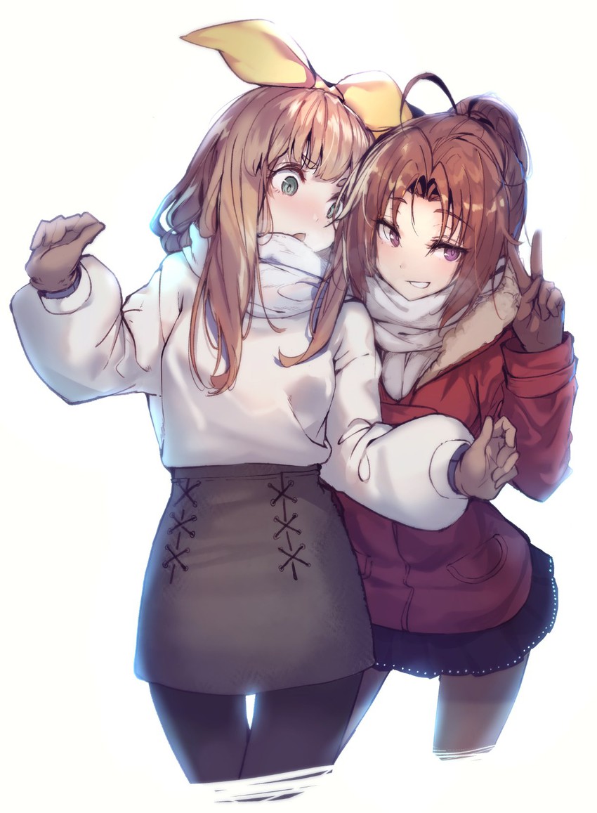 nakagawa natsuki and yoshikawa yuuko (hibike! euphonium) drawn by akieda