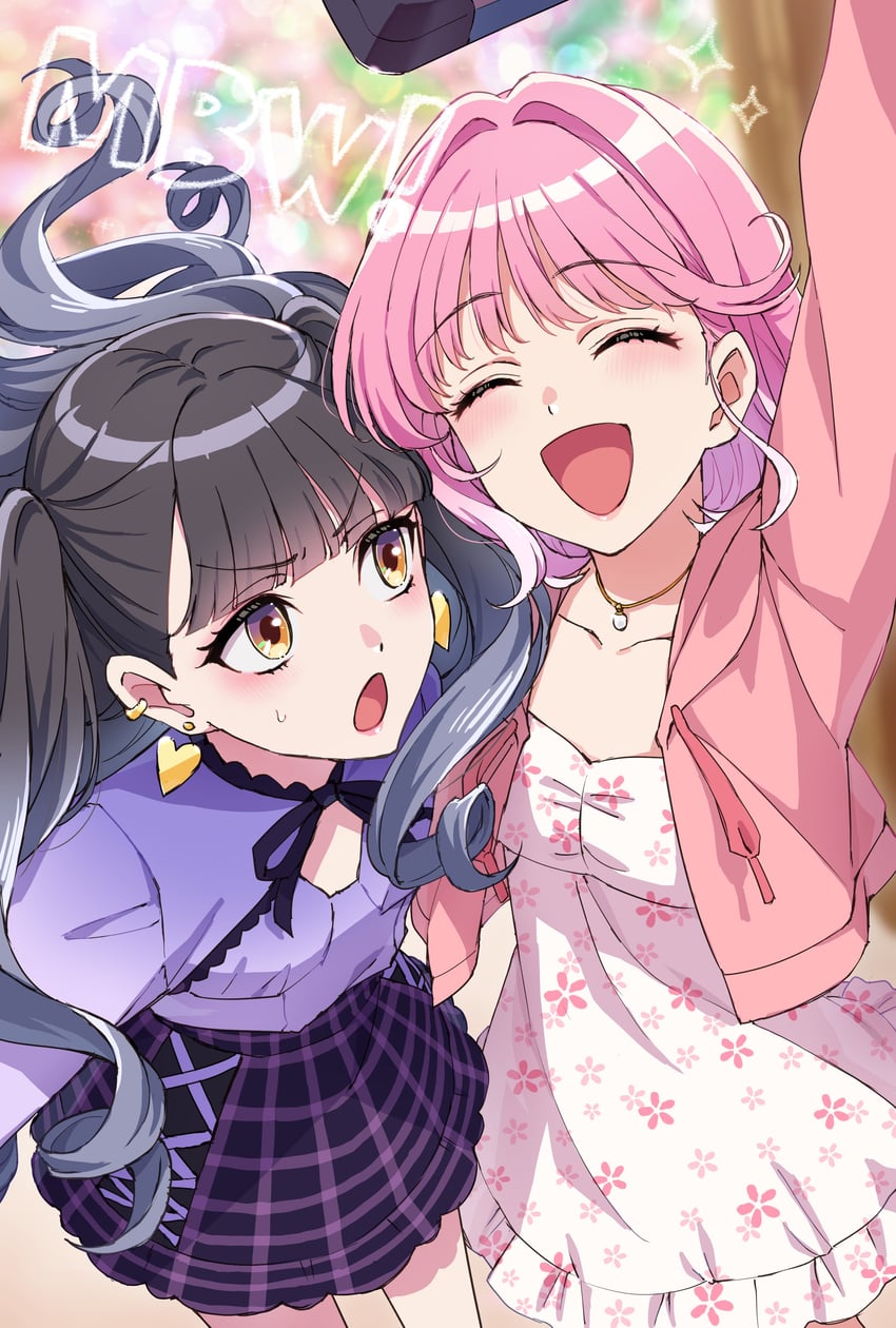 niisato azu and akagi yuina (maebashi witches) drawn by somechime_(sometime1209)