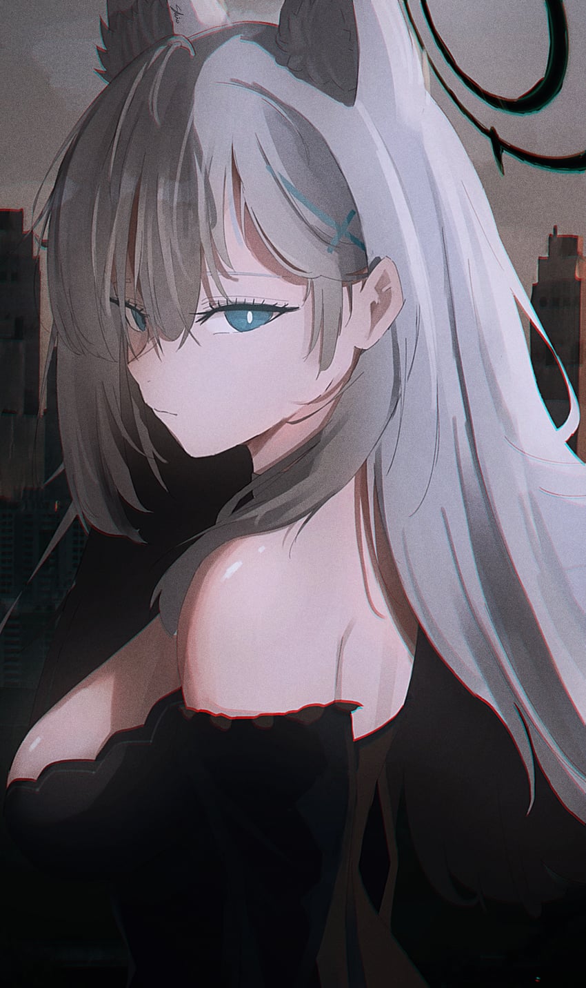 shiroko and shiroko terror (blue archive) drawn by nanaho_shio