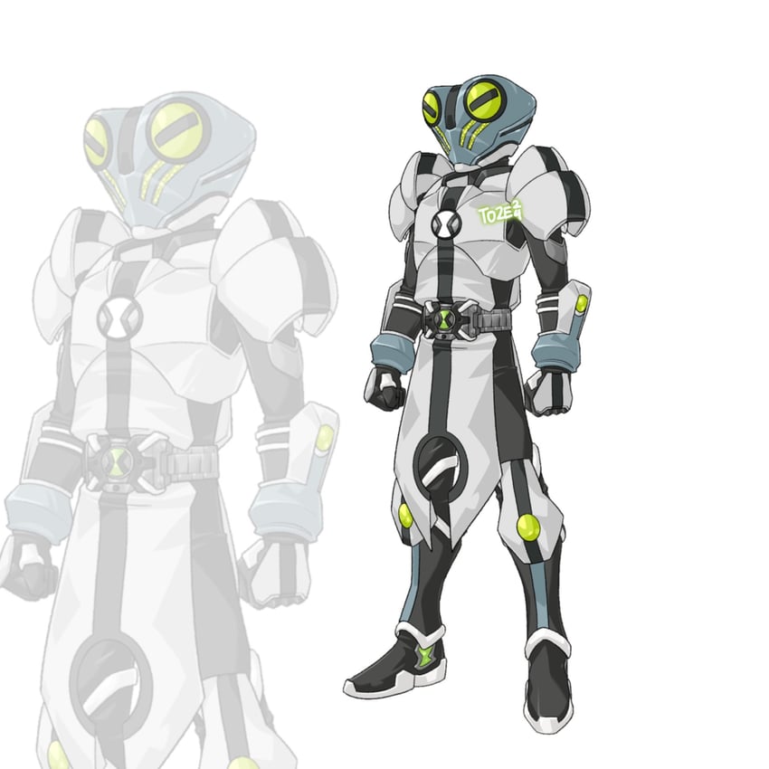 gray matter and kamen rider omnitrix (kamen rider and 1 more) drawn by to_ze
