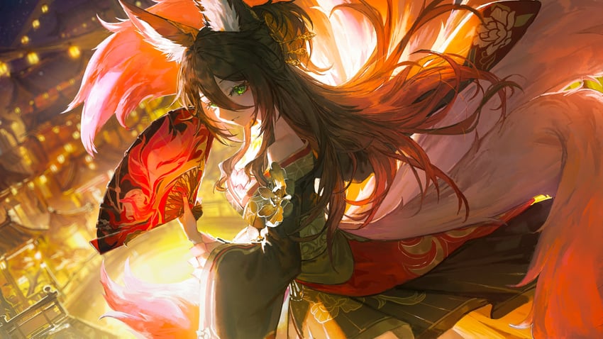 tingyun and fugue (honkai and 1 more) drawn by quasarcake