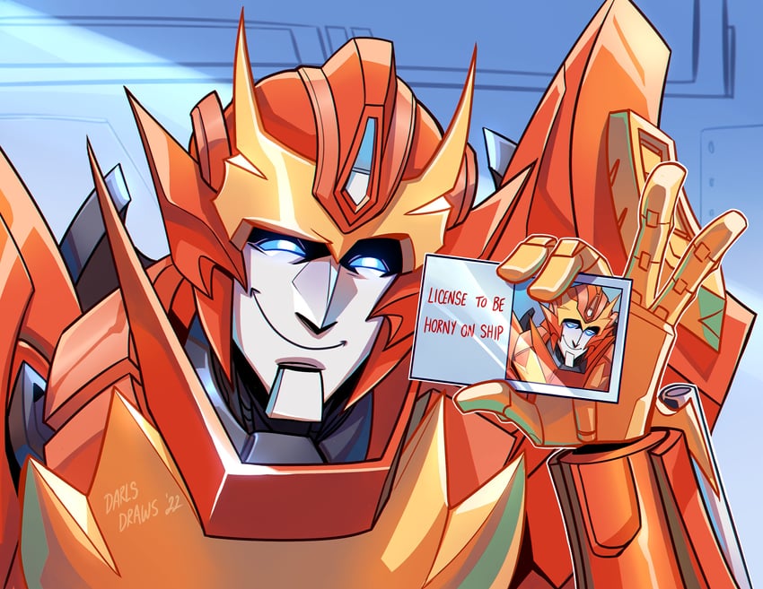 rodimus (transformers and 3 more) drawn by lina_rojas