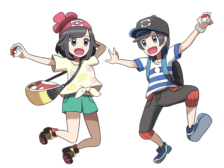 selene and elio (pokemon and 1 more) drawn by miin_(toukotouya)