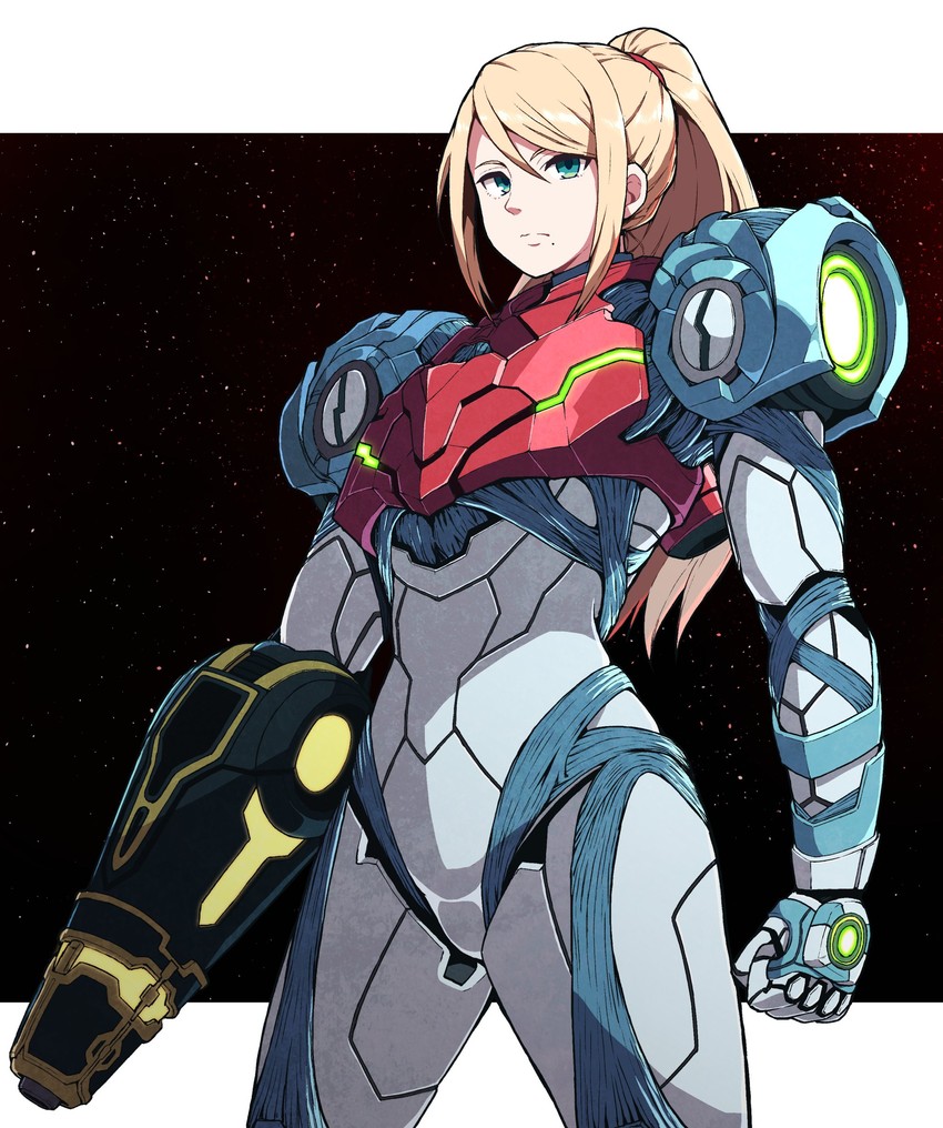 samus aran (metroid and 1 more) drawn by yokoyoko_(nazonazo)
