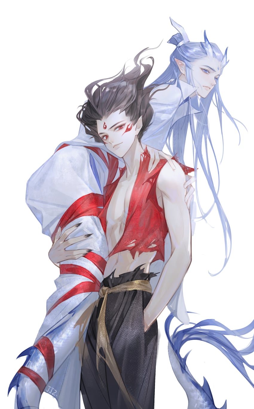 ao bing and nezha (nezha zhi motong jiangshi) drawn by jiujiangzi_benren