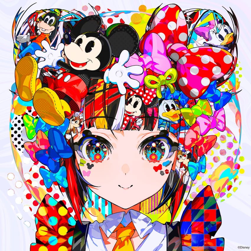 mickey mouse, minnie mouse, donald duck, daisy duck, goofy, and 2 more (original and 1 more) drawn by mika_pikazo