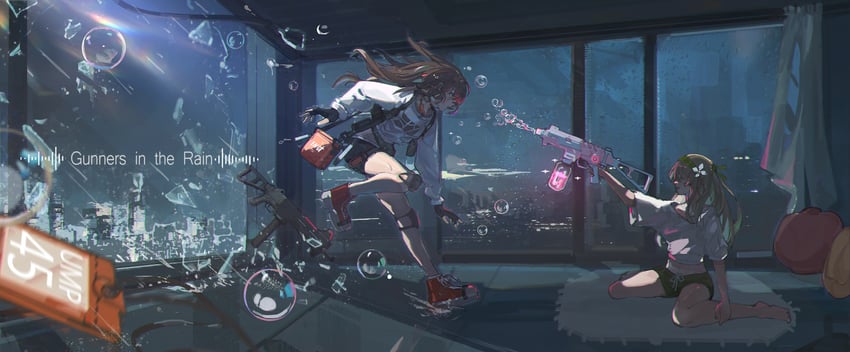 ump45 and ump40 (girls' frontline and 1 more) drawn by mai_(xskdizzy)